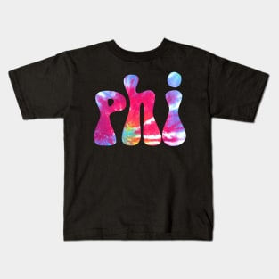 Tie Dye Phi Kids T-Shirt